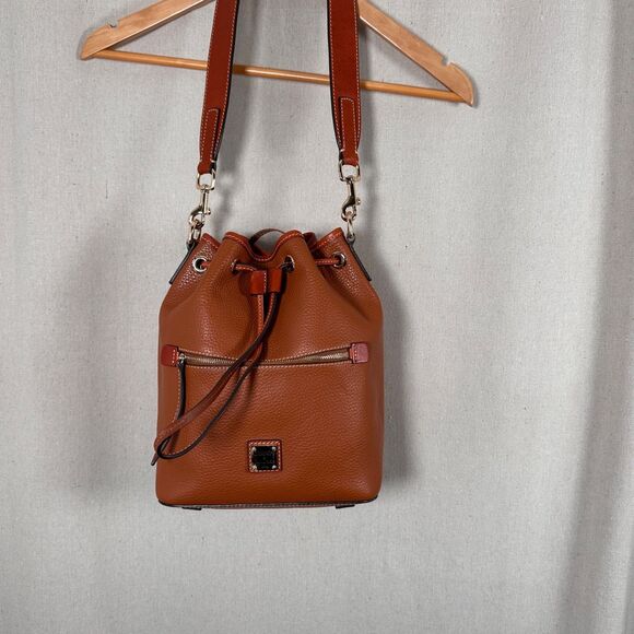 Dooney & Bourke Saffiano Pebble Grain Drawstring Crossbody - Picture 8 of 14